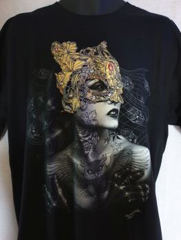 Kaos 3D - Wanita dan Masker