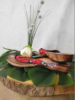 Batik Wooden Sandals