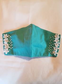 Nose and mouth Mask with pearls 3