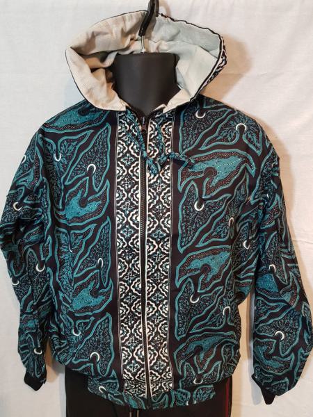 Batik jacket with hood 1