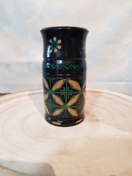 Batik Vase- green