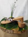 Wooden Batik flip flop