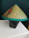Bamboo hat with motiv