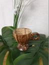 Coconut shell Tea cup with Deco 2