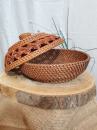 Rattan Fruit Bowl with Lid